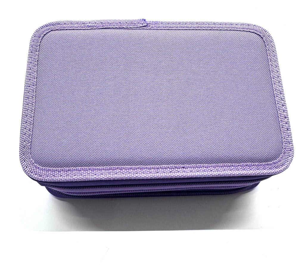ASTUCCIO 3 ZIP PIENO B.COLOR VIOLA/LILLA