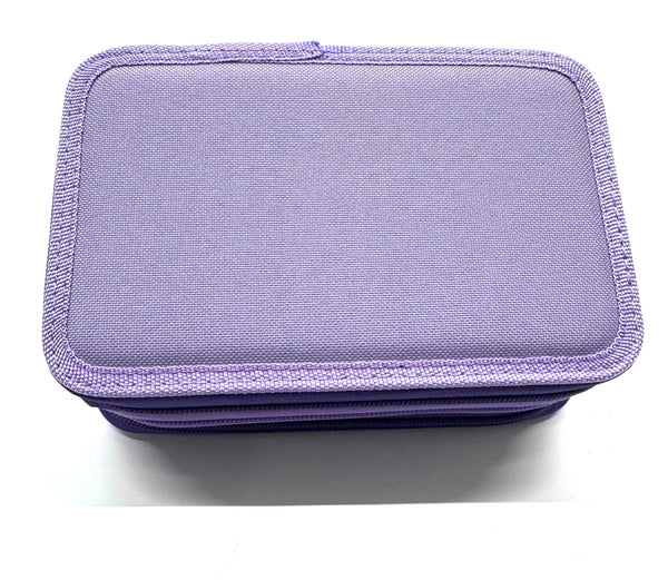 ASTUCCIO 3 ZIP PIENO B.COLOR VIOLA/LILLA