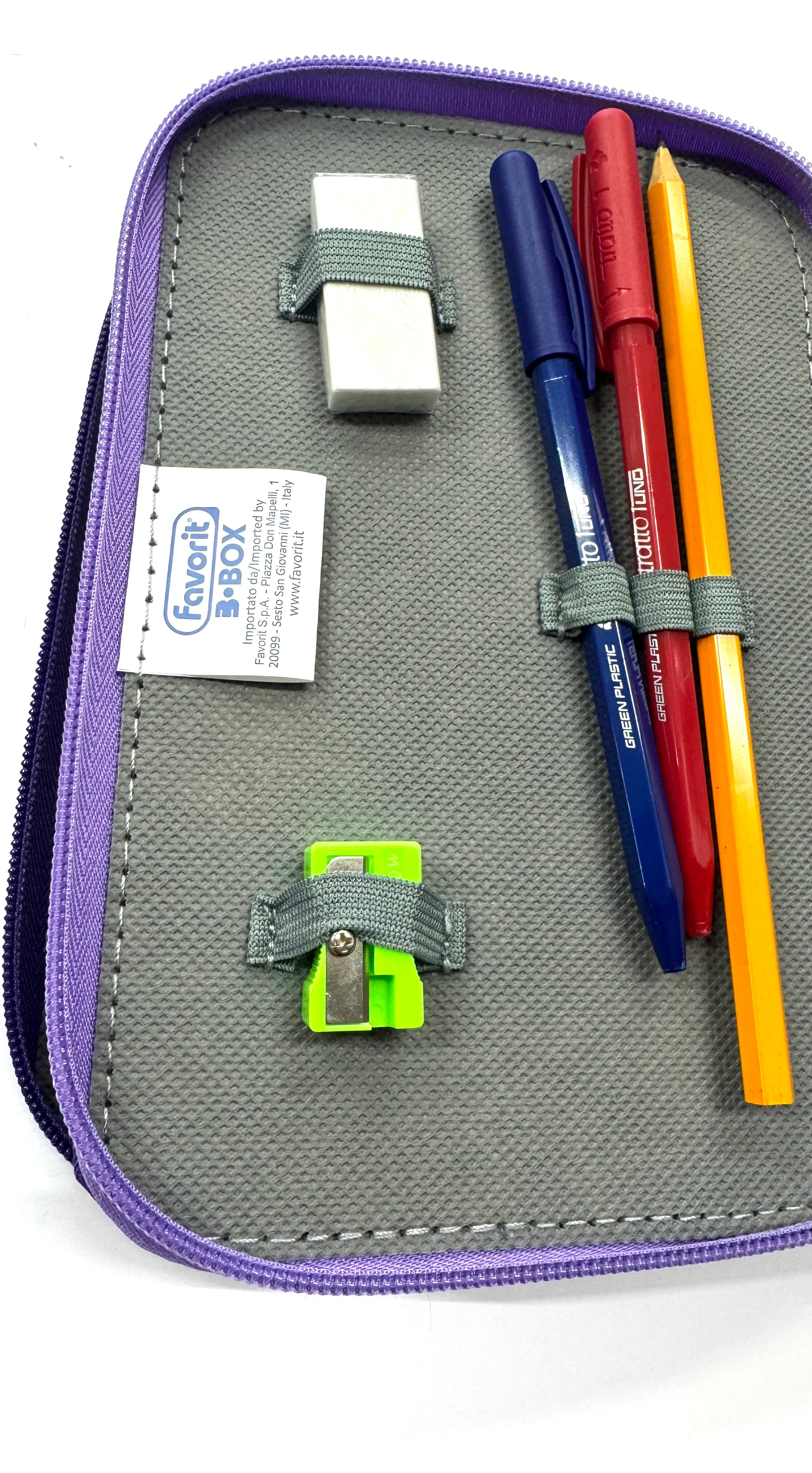 ASTUCCIO 3 ZIP PIENO B.COLOR VIOLA/LILLA