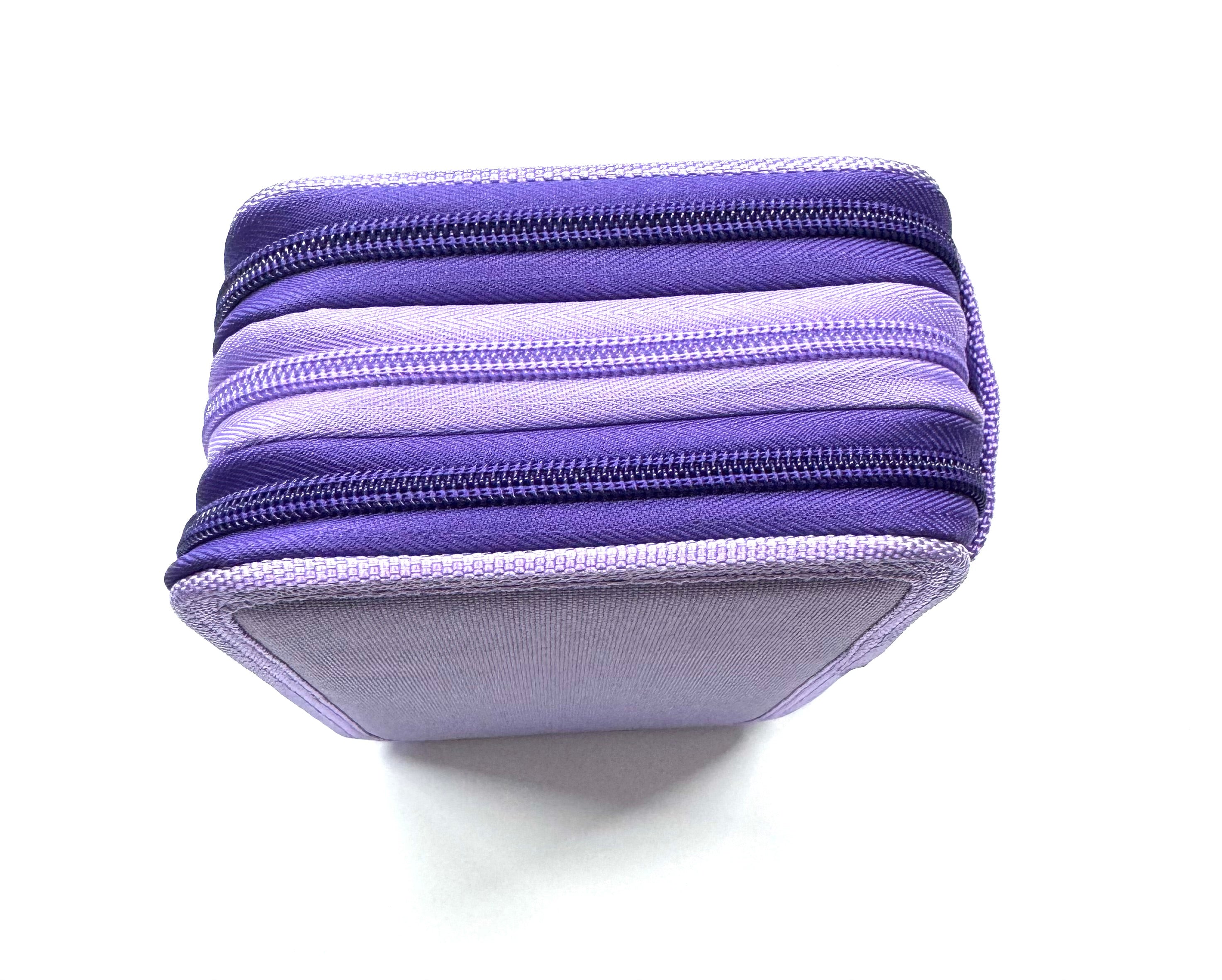 ASTUCCIO 3 ZIP PIENO B.COLOR VIOLA/LILLA