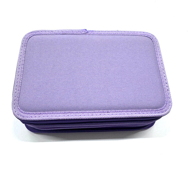 ASTUCCIO 3 ZIP PIENO B.COLOR VIOLA/LILLA