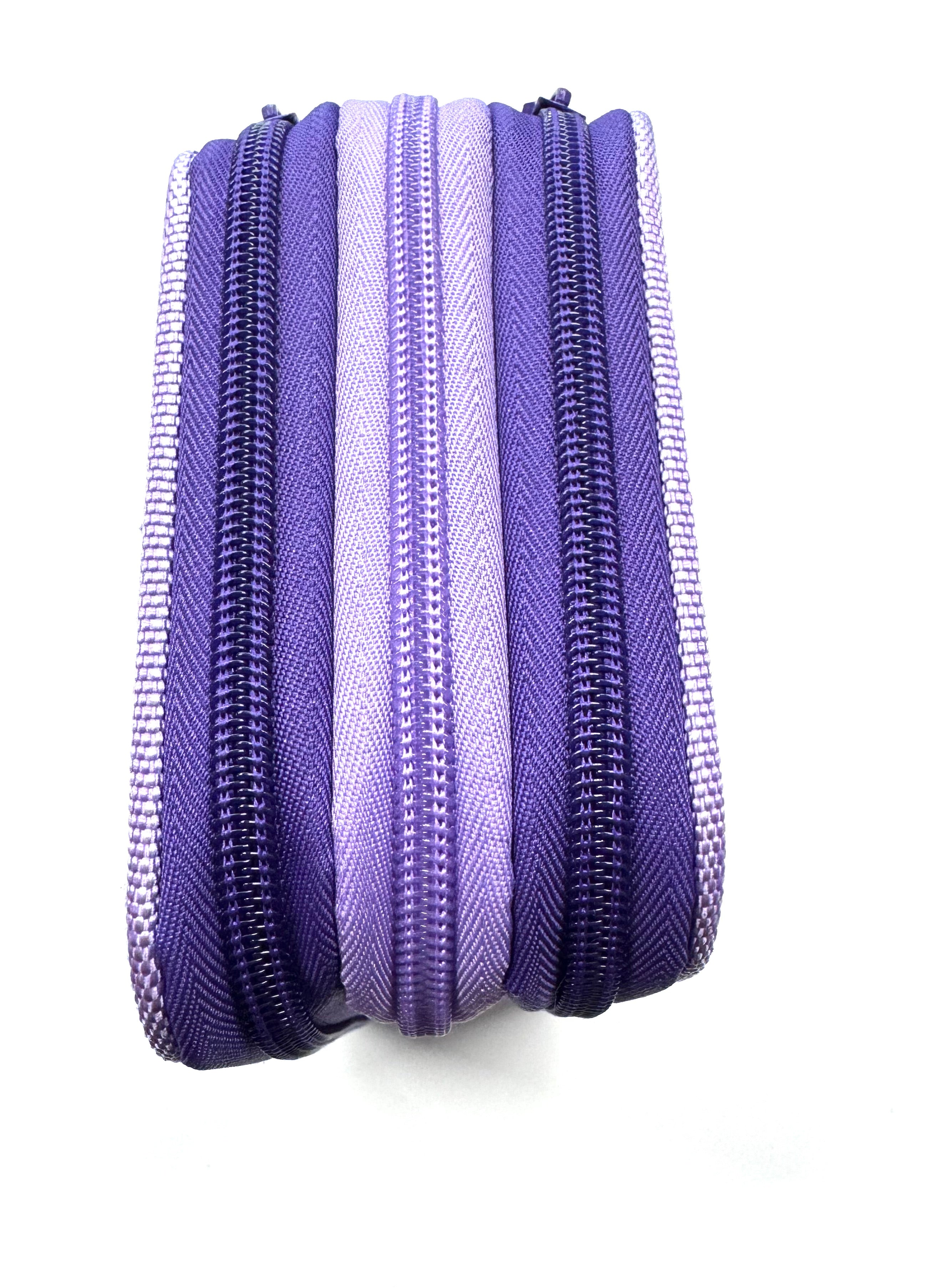ASTUCCIO 3 ZIP PIENO B.COLOR VIOLA/LILLA