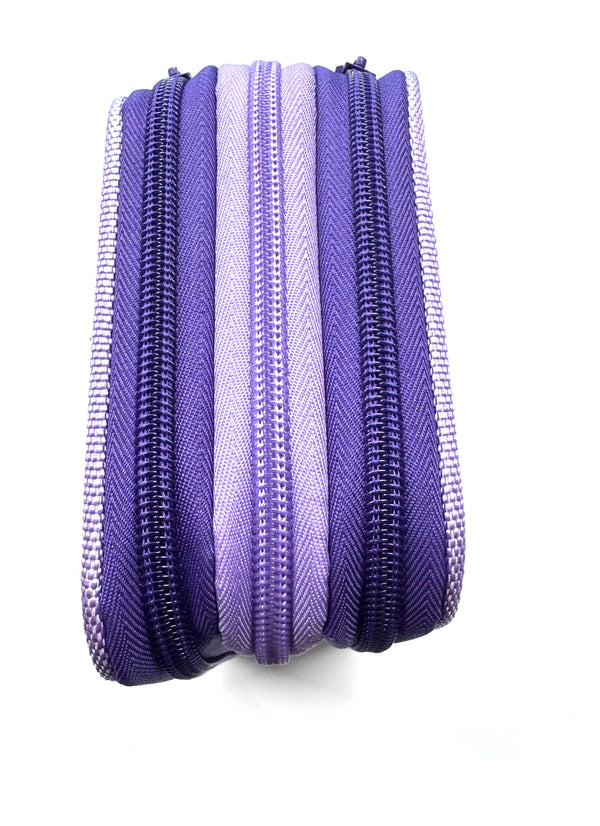 ASTUCCIO 3 ZIP PIENO B.COLOR VIOLA/LILLA