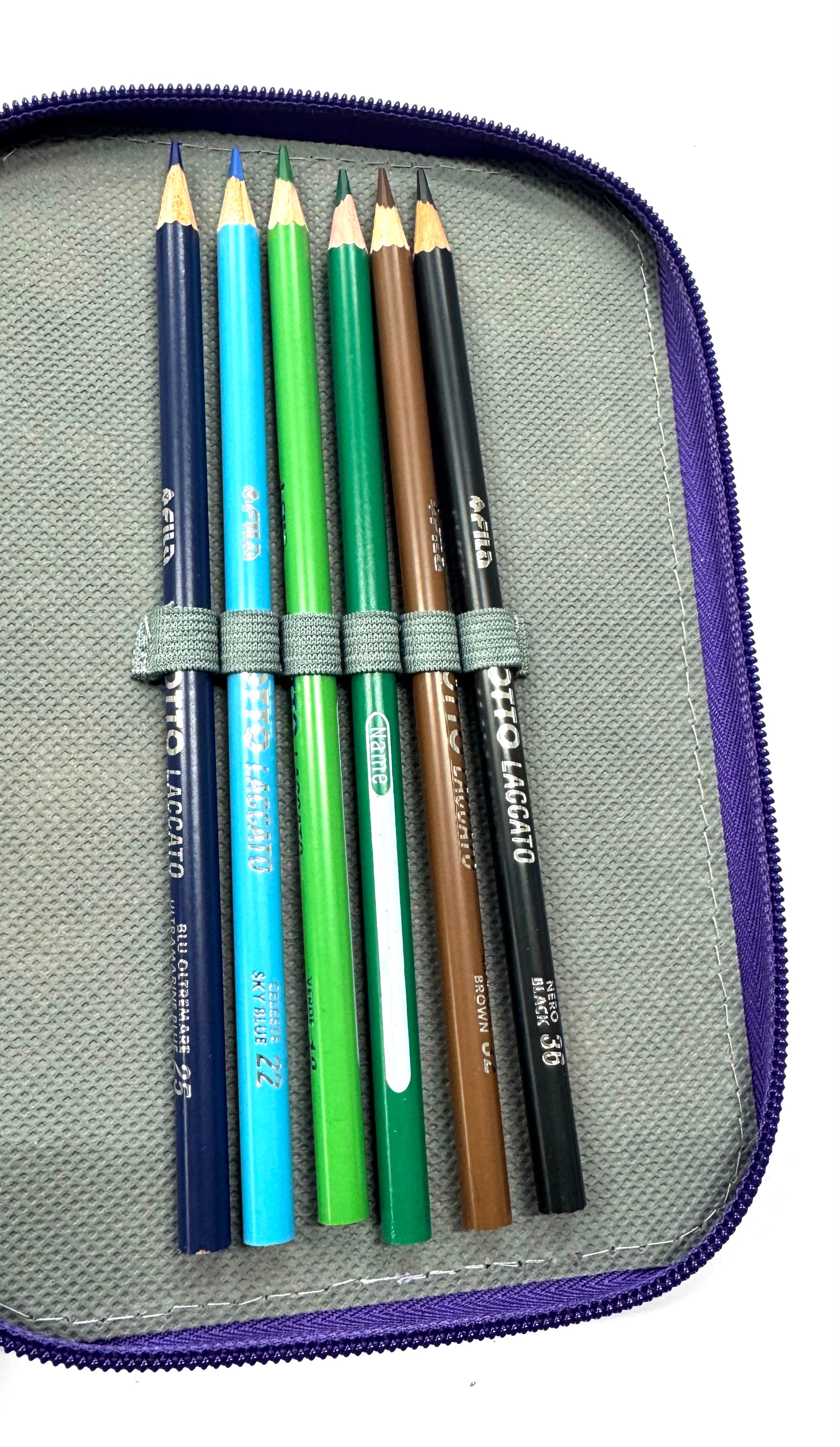 ASTUCCIO 3 ZIP PIENO B.COLOR VIOLA/LILLA
