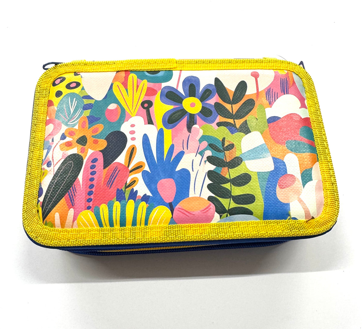 ASTUCCIO 3 ZIP PIENO ARTY FIORI COLORATI