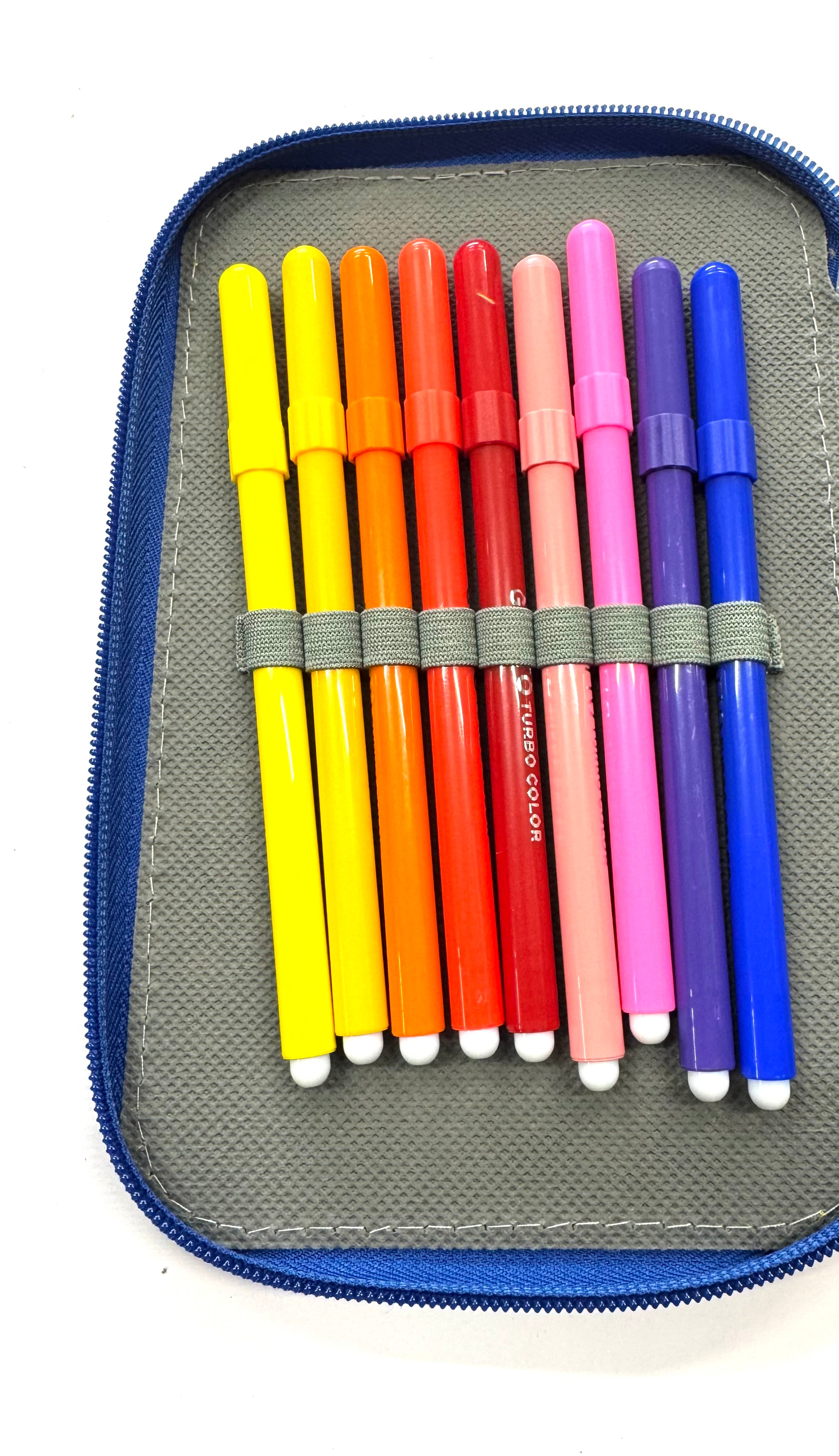 ASTUCCIO 3 ZIP PIENO ARTY FIORI COLORATI