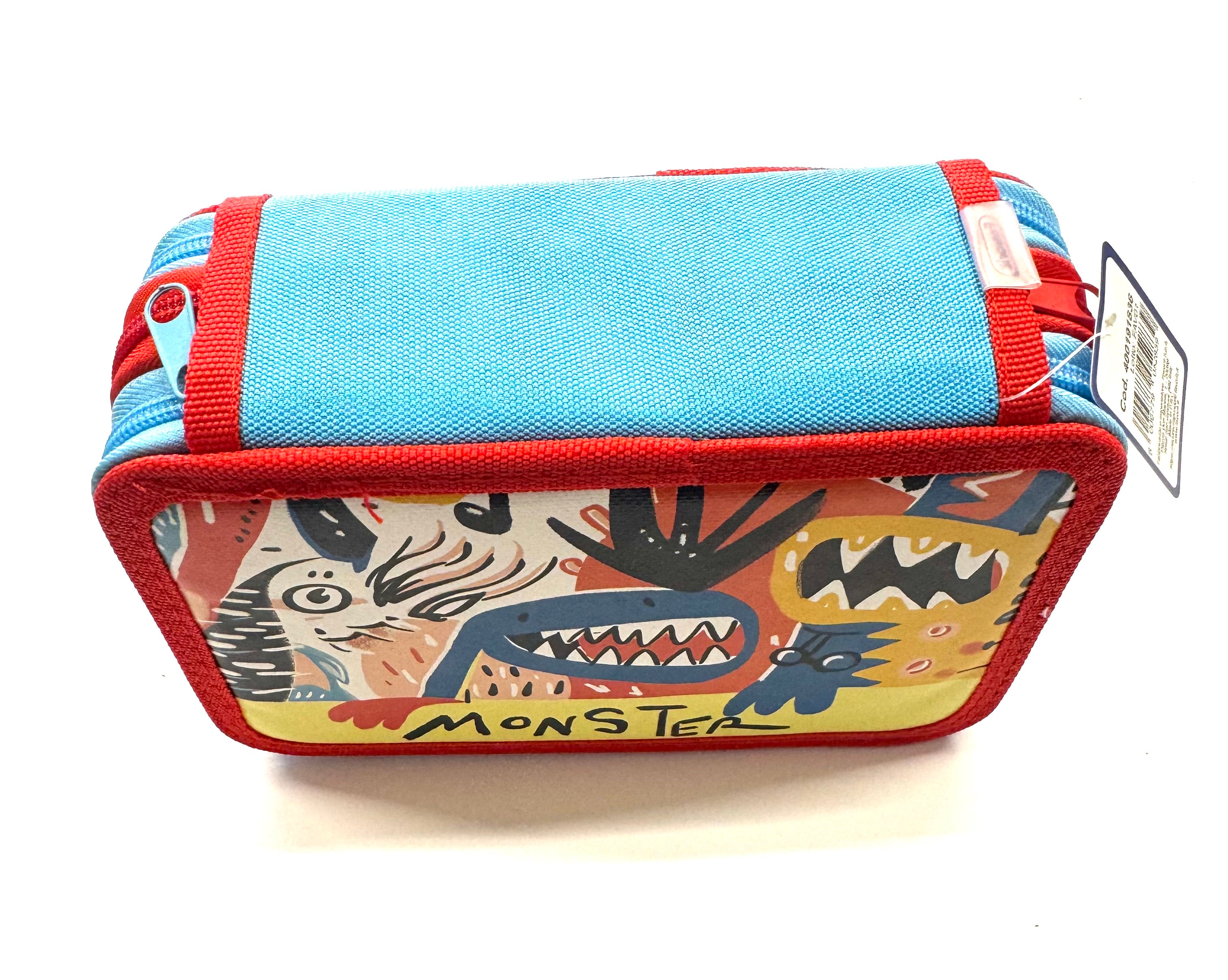 ASTUCCIO 3 ZIP PIENO ARTY MONSTER Immagine secondaria del prodotto