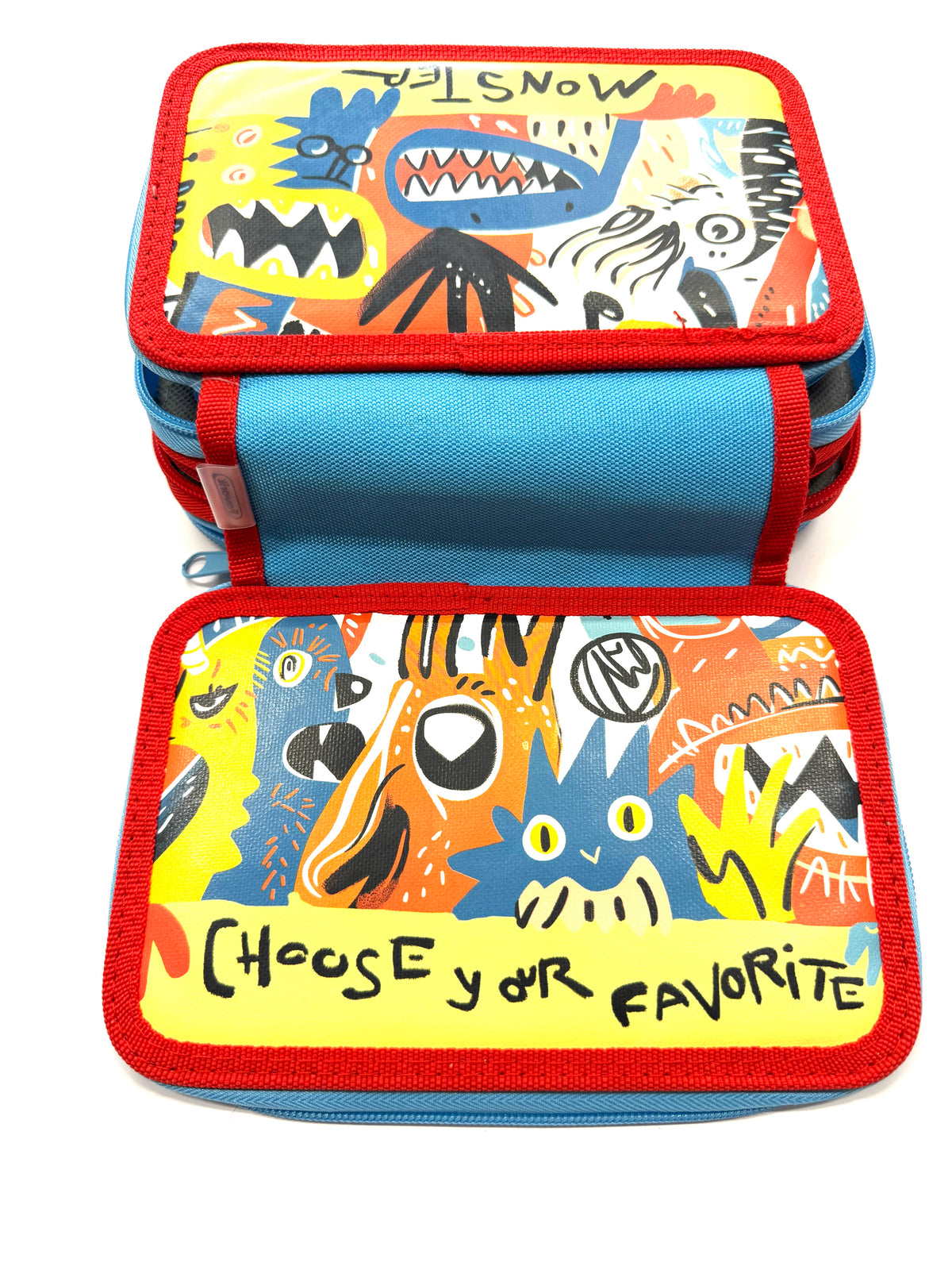 ASTUCCIO 3 ZIP PIENO ARTY MONSTER