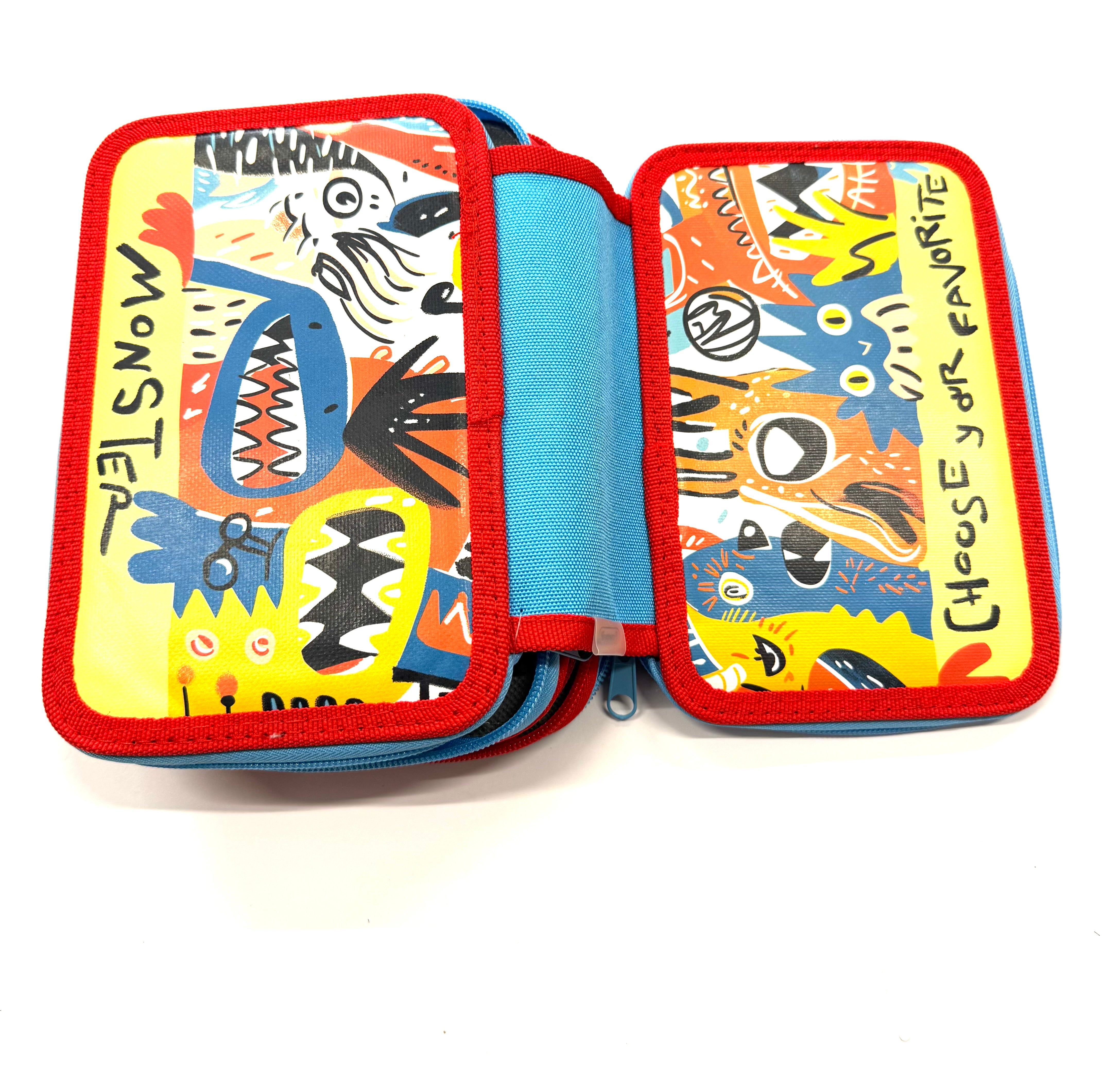 ASTUCCIO 3 ZIP PIENO ARTY MONSTER