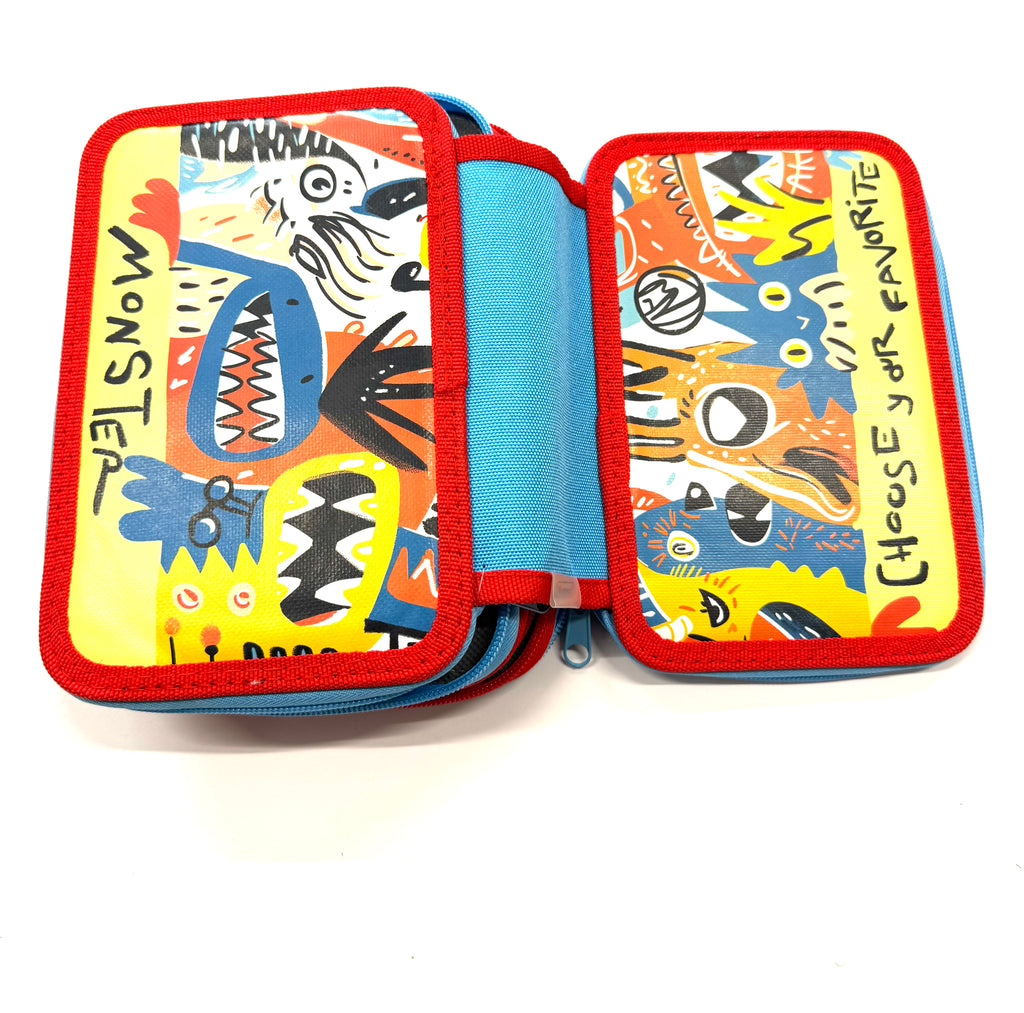 ASTUCCIO 3 ZIP PIENO ARTY MONSTER