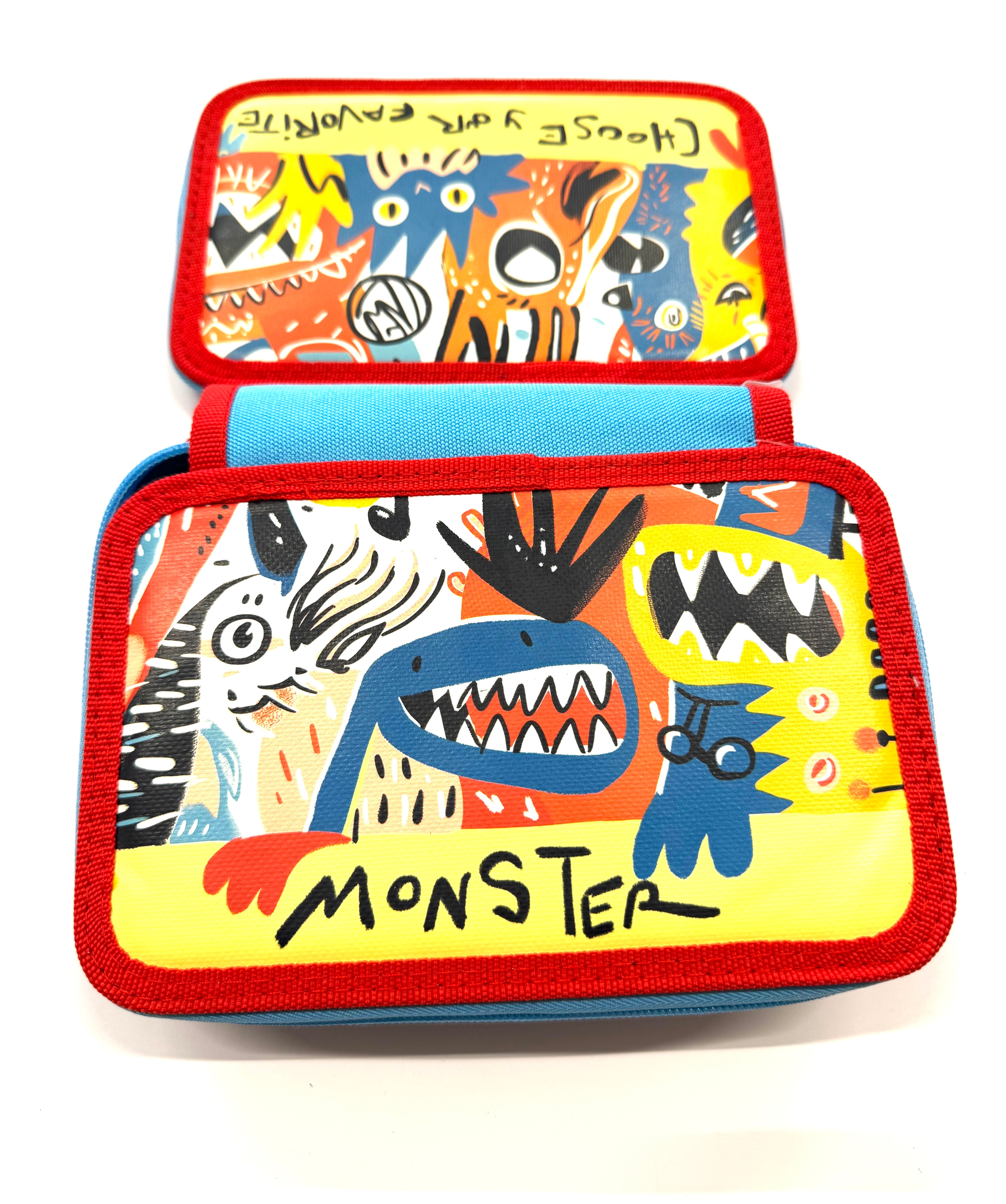 ASTUCCIO 3 ZIP PIENO ARTY MONSTER