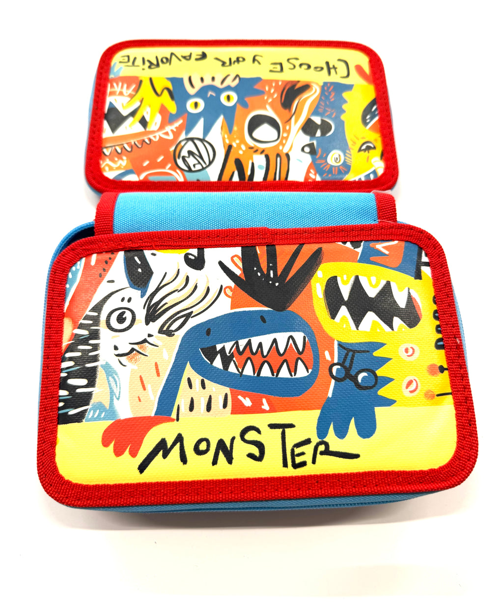 ASTUCCIO 3 ZIP PIENO ARTY MONSTER