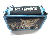 ASTUCCIO 3 ZIP PIENO ANIMAL GHEPARDO