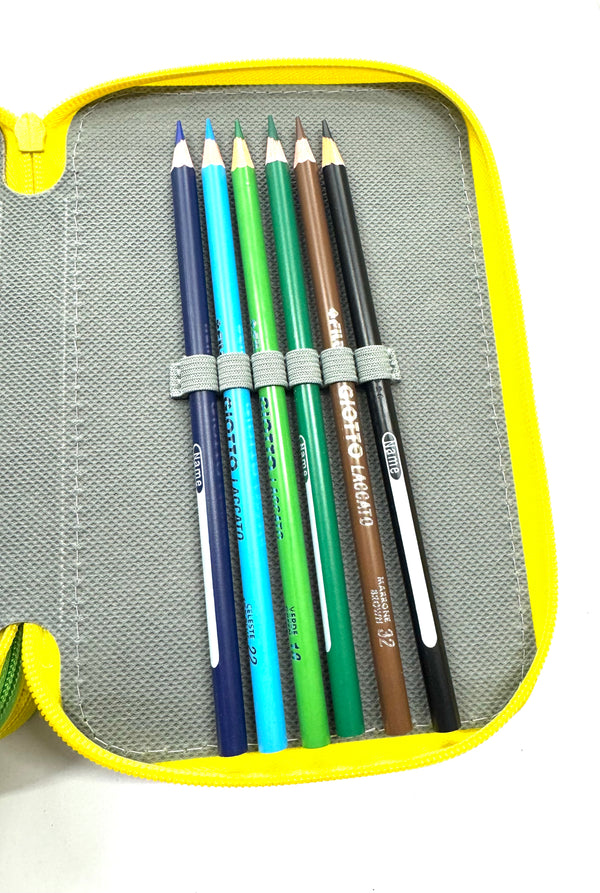 ASTUCCIO 3 ZIP PIENO ANIMAL PAPPAGALLI