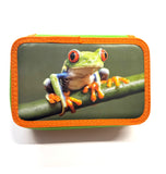 ASTUCCIO 3 ZIP PIENO ANIMAL RANA