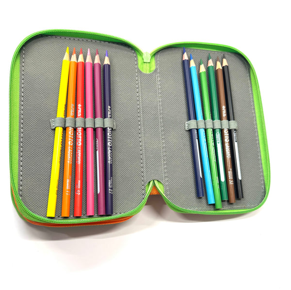 ASTUCCIO 3 ZIP PIENO ANIMAL RANA