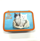 ASTUCCIO 3 ZIP PIENO ANIMAL DUE GATTINI