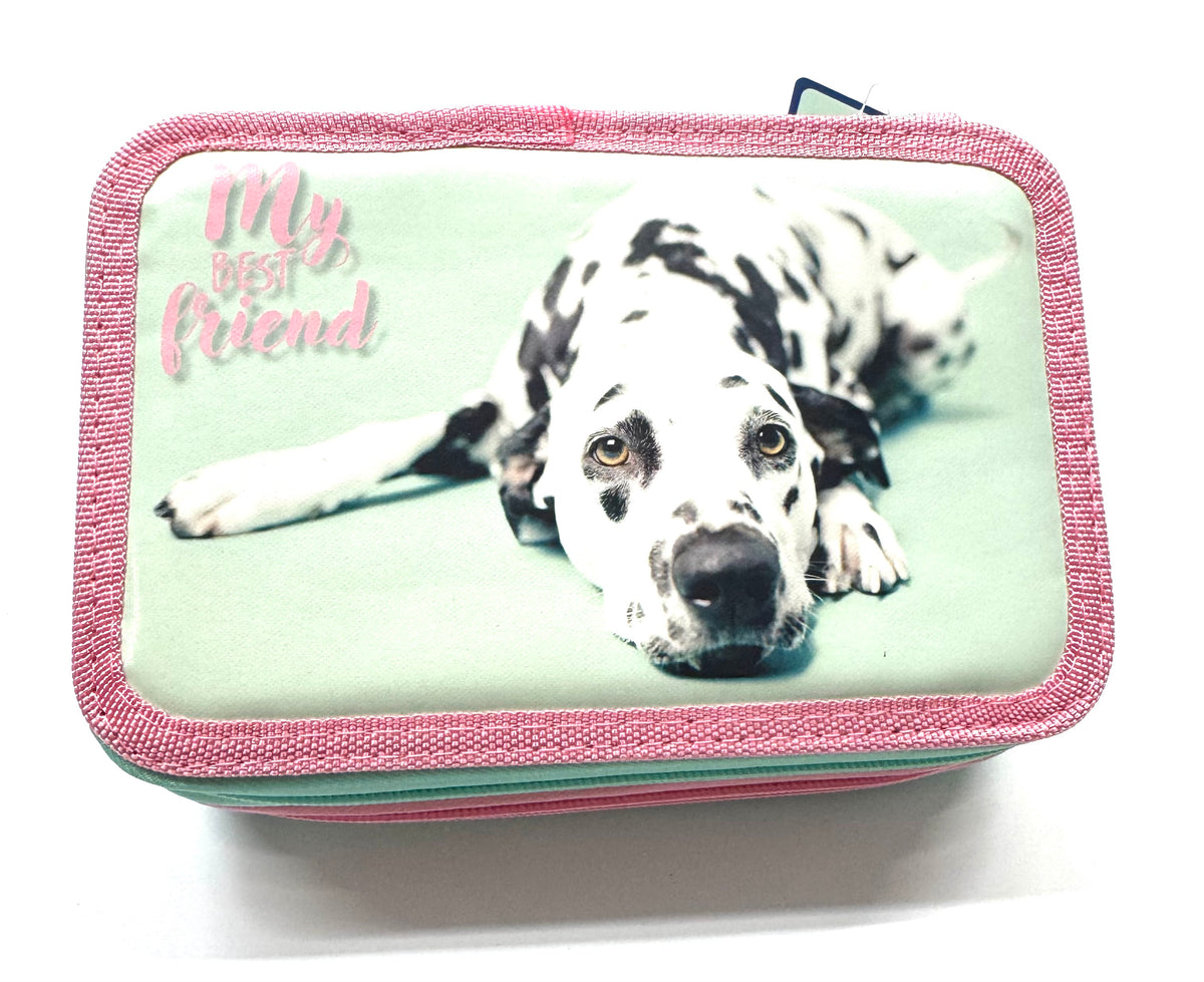 ASTUCCIO 3 ZIP PIENO ANIMAL DALMATA