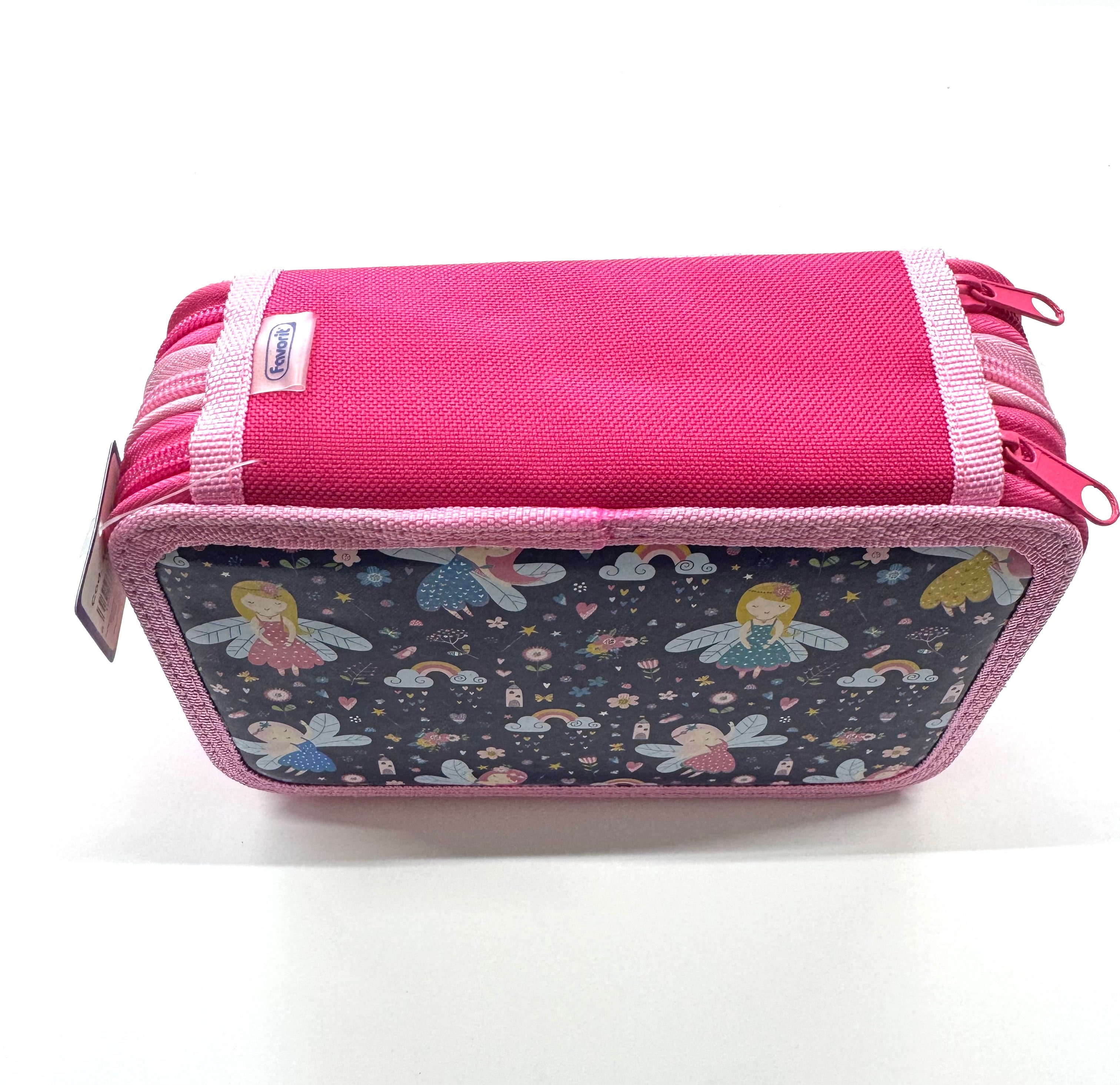 ASTUCCIO 3 ZIP PIENO FANTASY FATINE CON ALI Immagine secondaria del prodotto