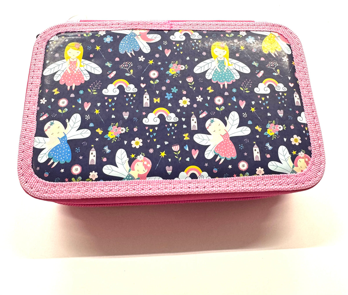 ASTUCCIO 3 ZIP PIENO FANTASY FATINE CON ALI