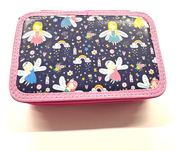 ASTUCCIO 3 ZIP PIENO FANTASY FATINE CON ALI