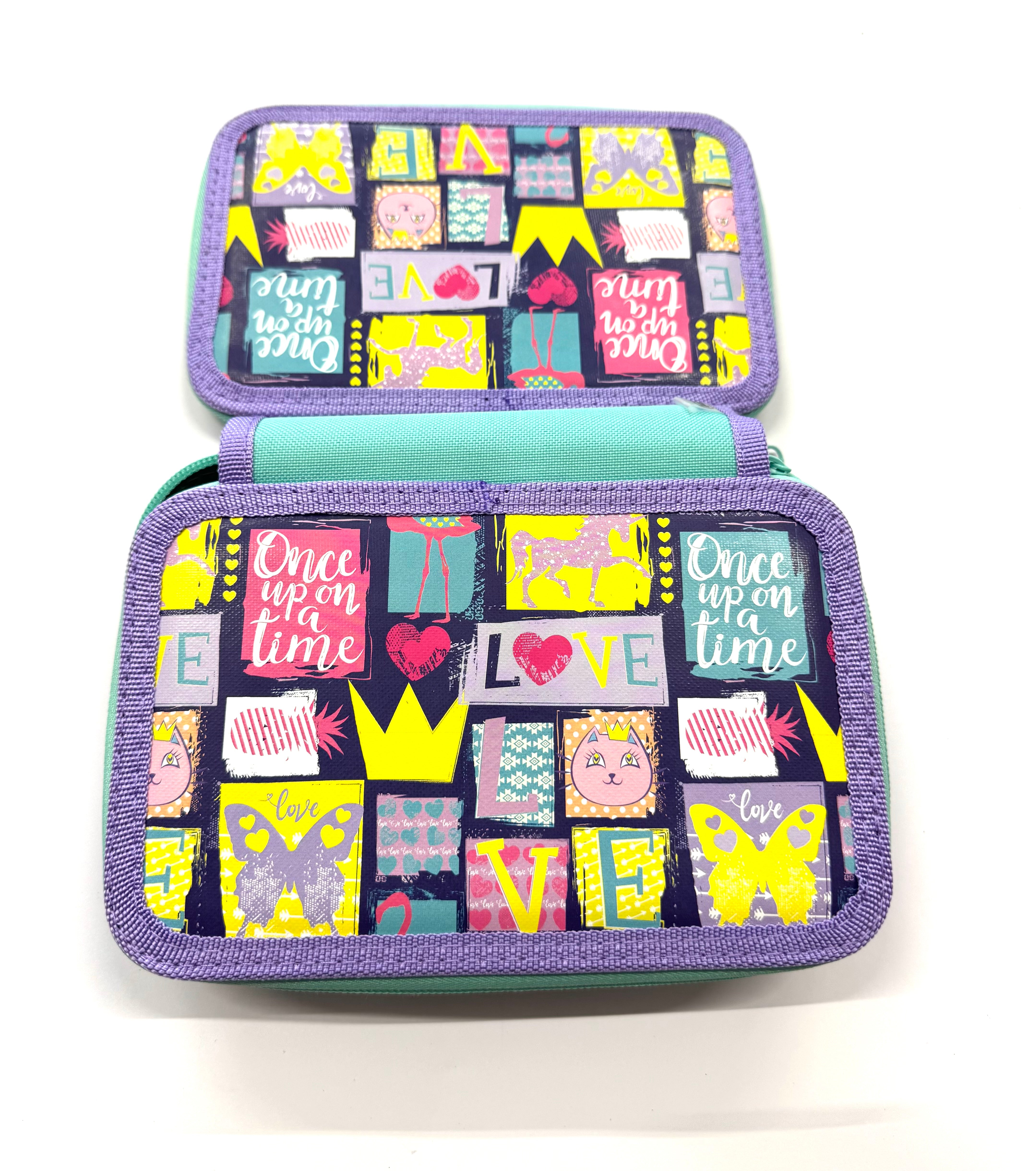 ASTUCCIO 3 ZIP PIENO FANTASY ONCE UP ON A TIME