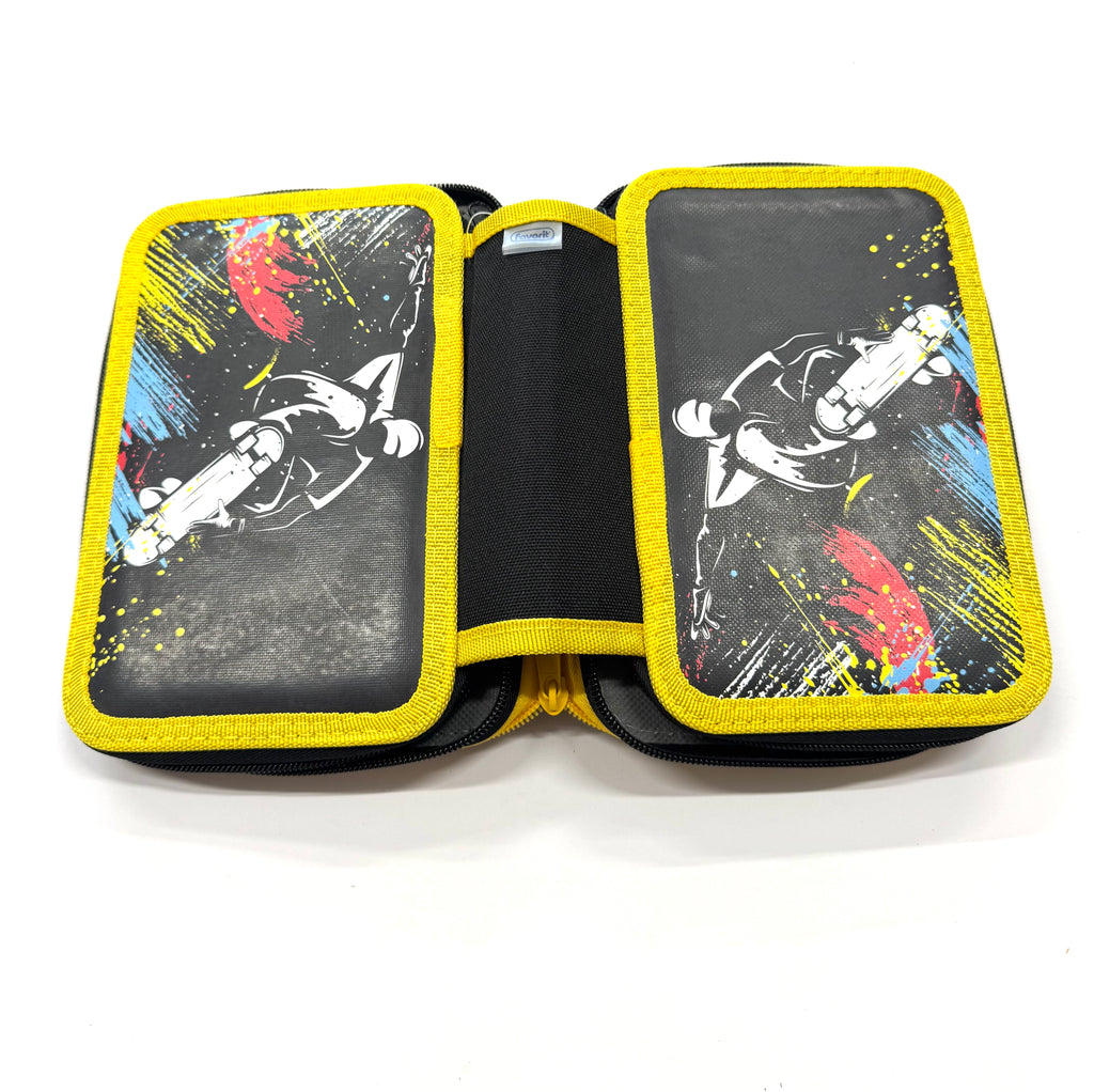 ASTUCCIO 3 ZIP PIENO FANTASY SKATER