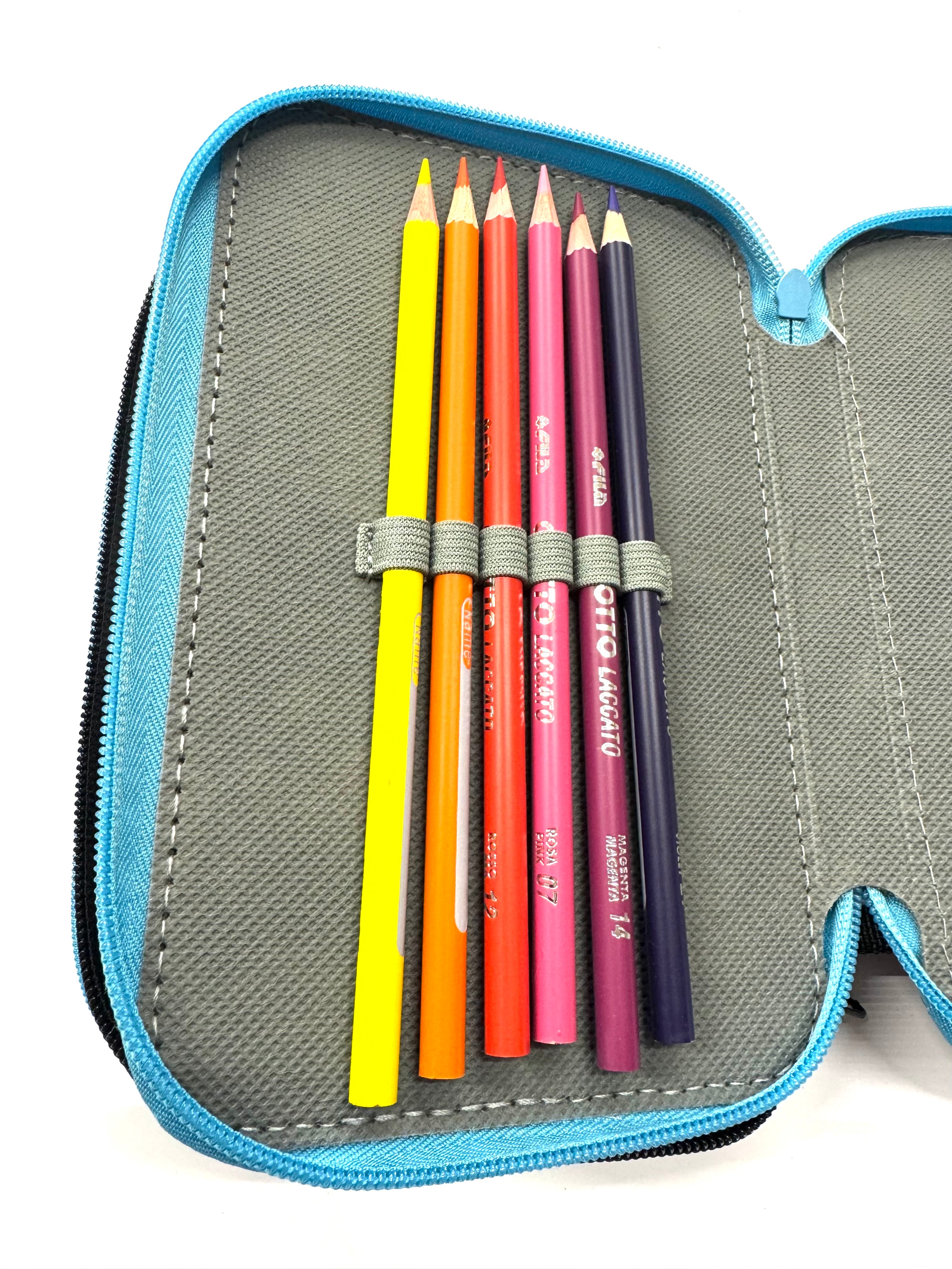 ASTUCCIO 3 ZIP PIENO FANTASY TESCHI COLORATI