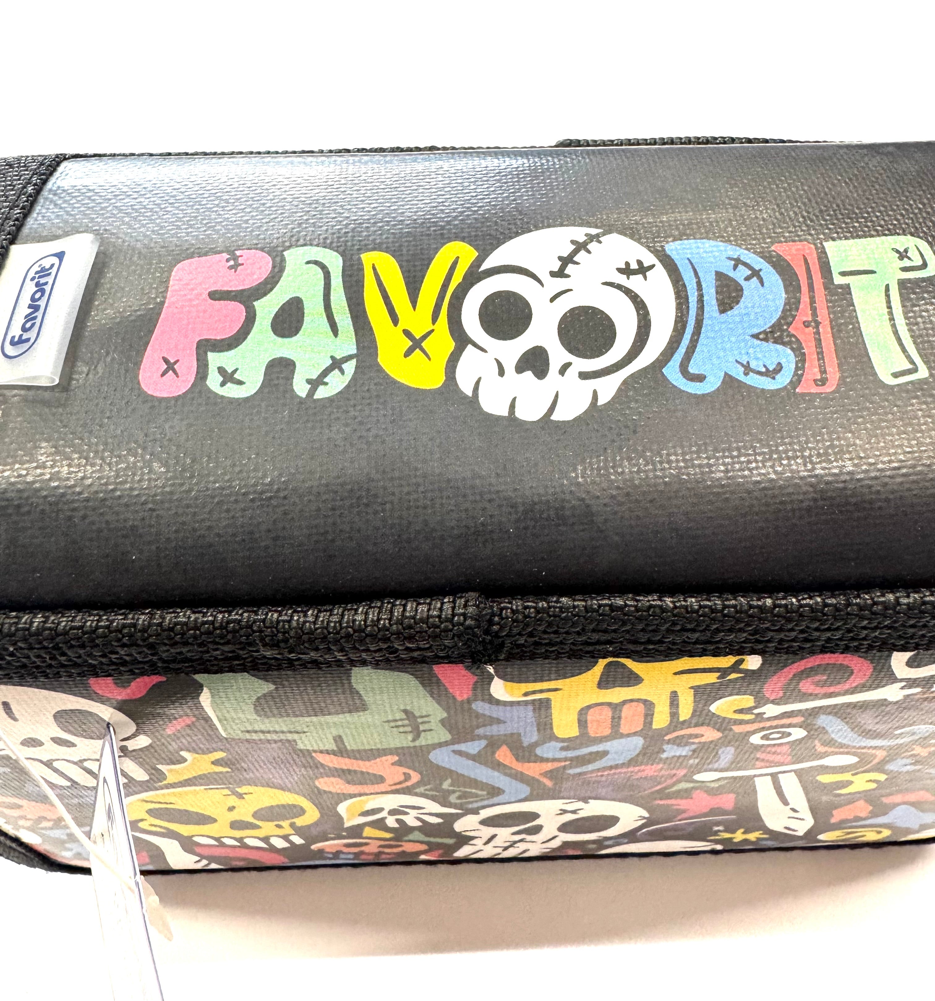 ASTUCCIO 3 ZIP PIENO FANTASY TESCHI COLORATI