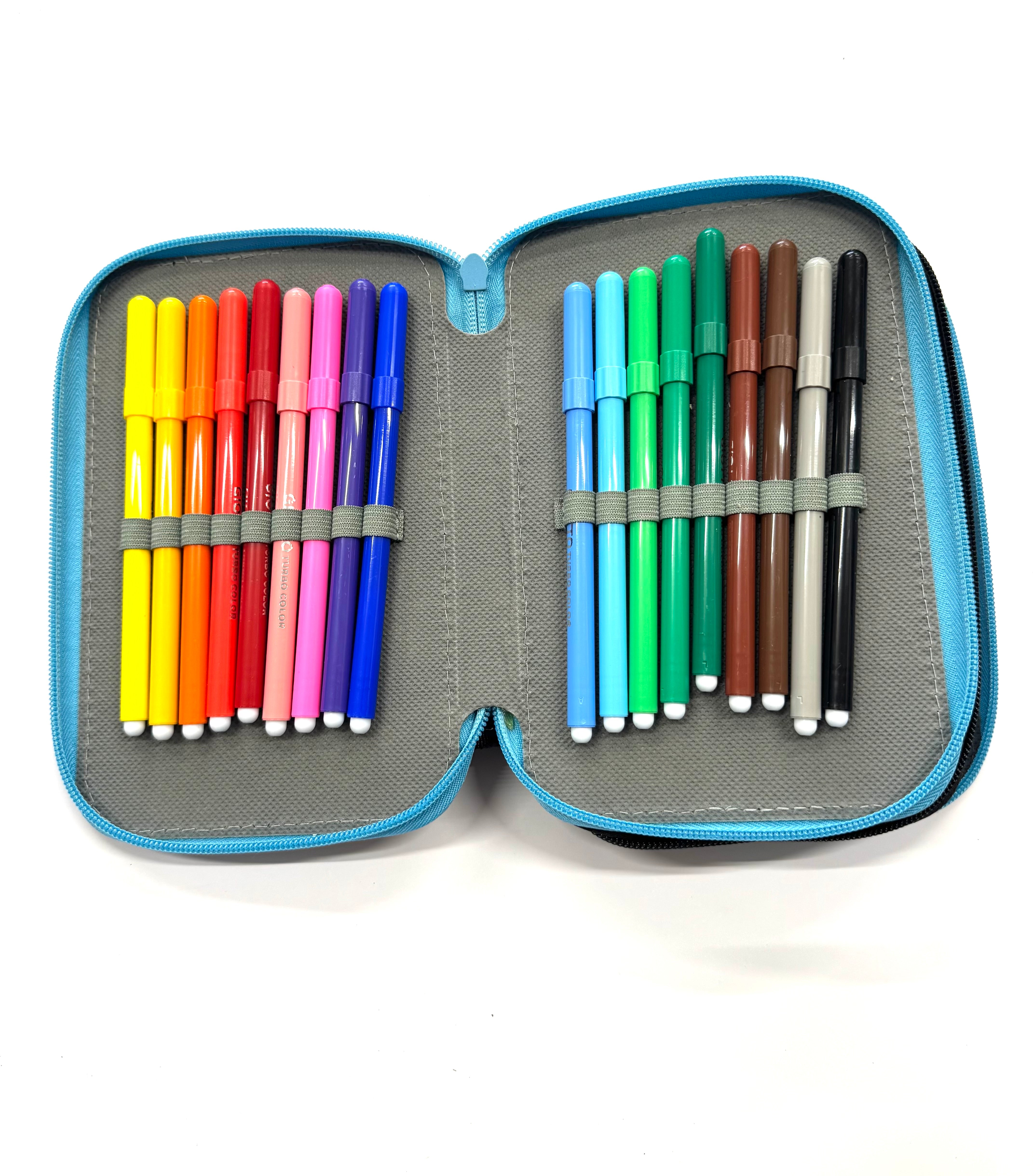 ASTUCCIO 3 ZIP PIENO FANTASY TESCHI COLORATI