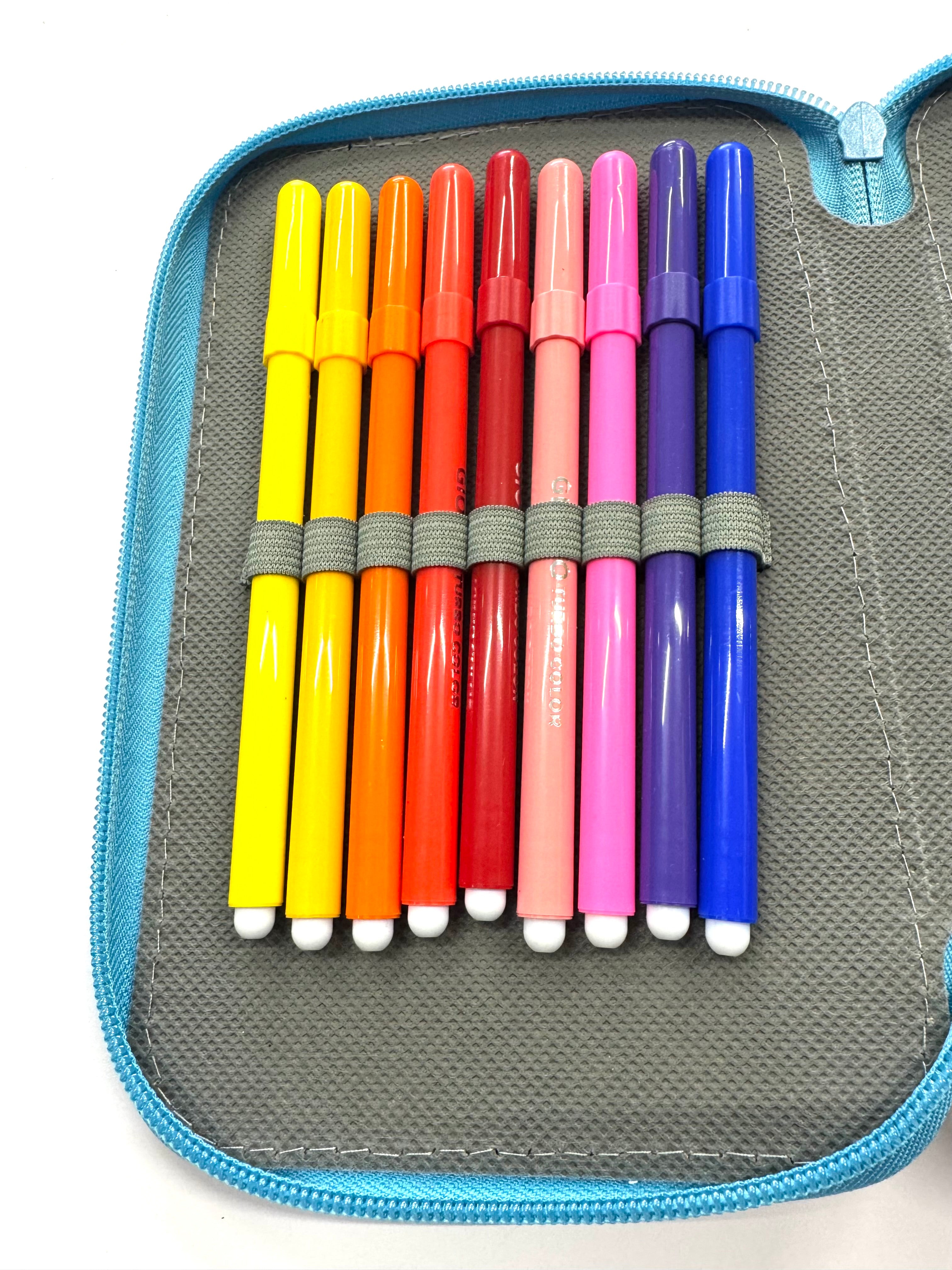 ASTUCCIO 3 ZIP PIENO FANTASY TESCHI COLORATI