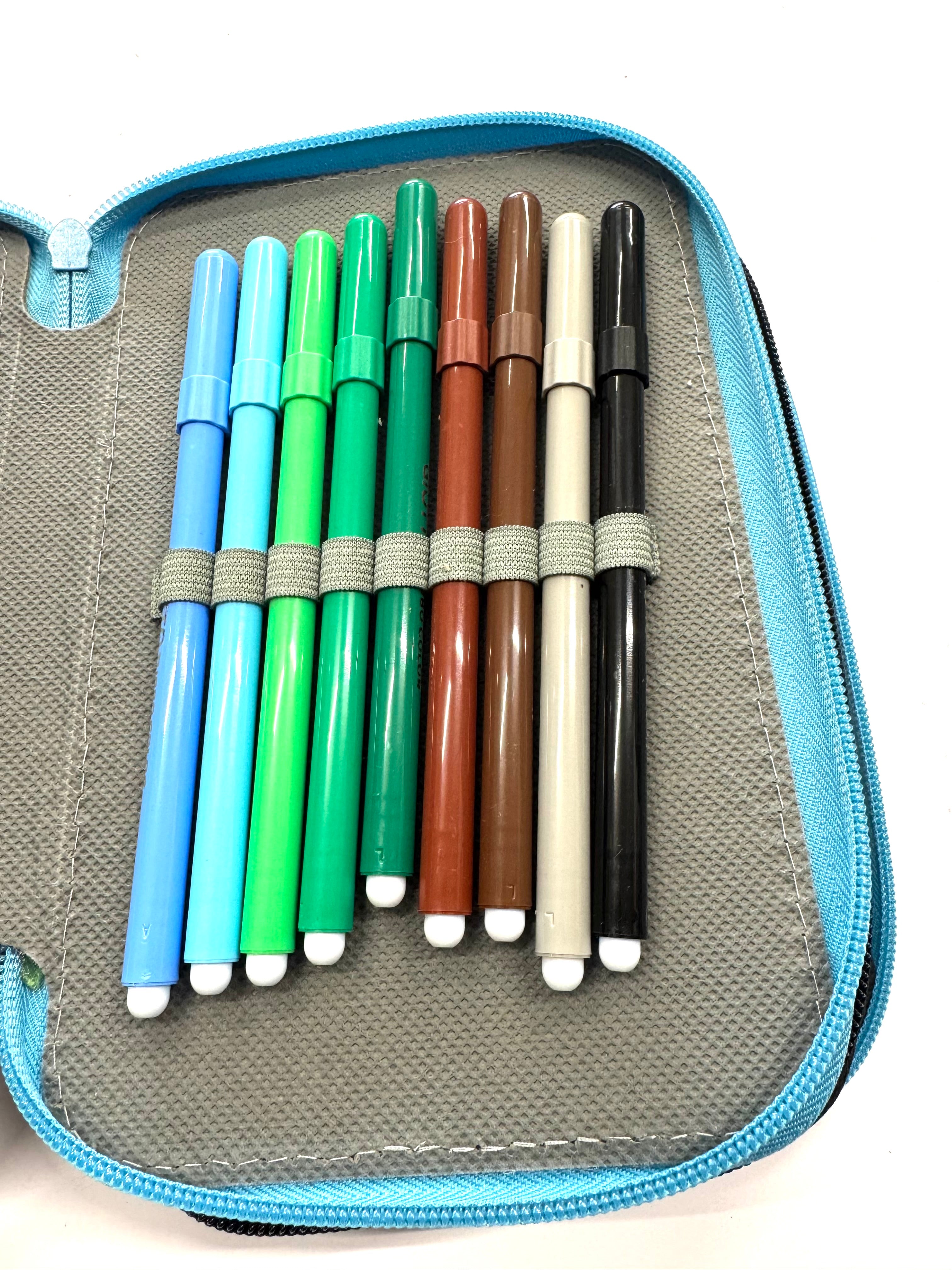 ASTUCCIO 3 ZIP PIENO FANTASY TESCHI COLORATI
