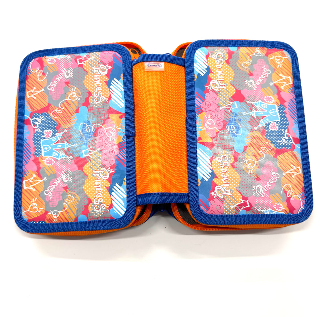 ASTUCCIO 3 ZIP PIENO FANTASY PRINCESS