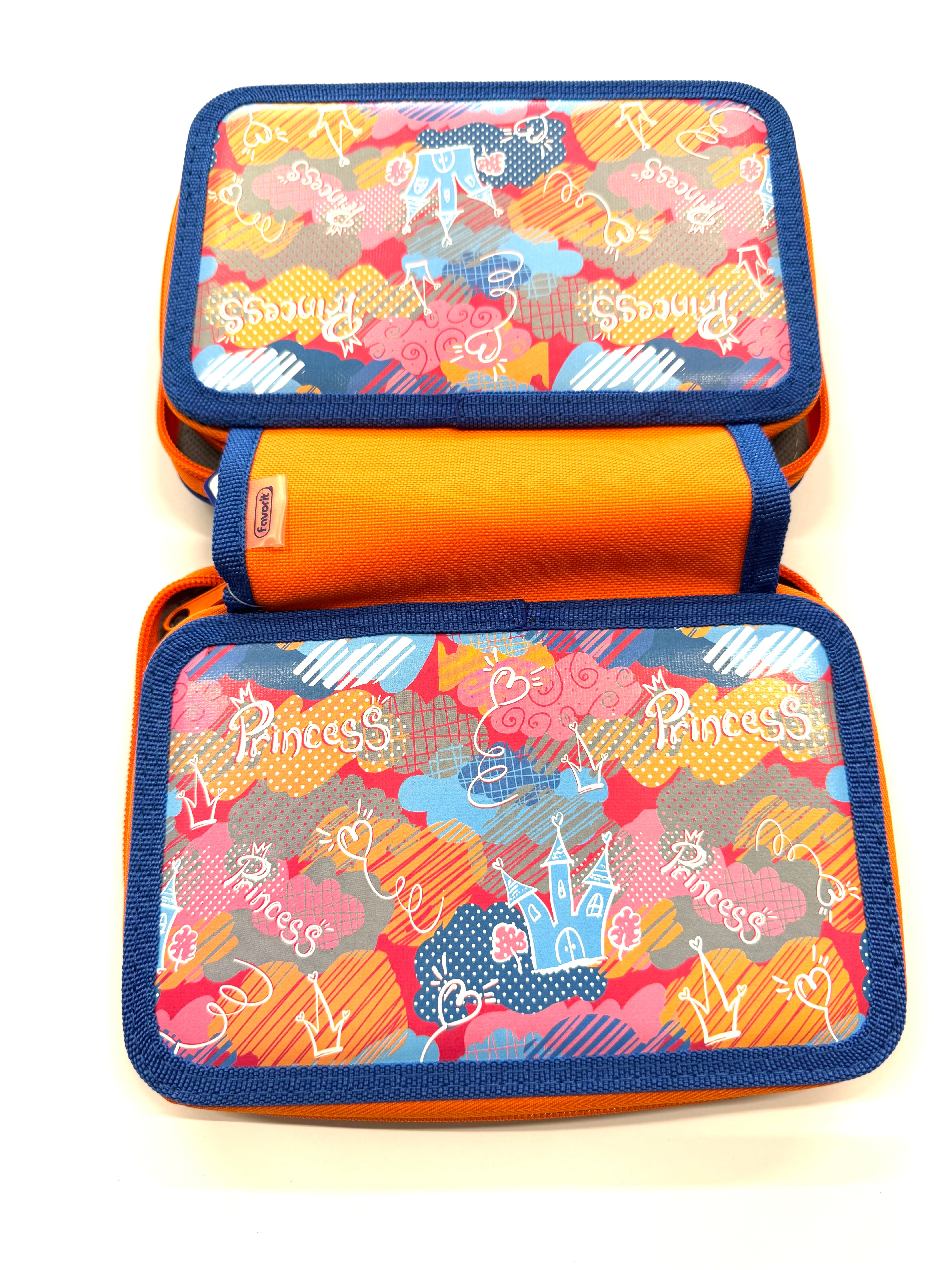 ASTUCCIO 3 ZIP PIENO FANTASY PRINCESS