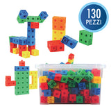 Cubetti Multi-Incastro Cm.2 - Bauletto Pezzi 130