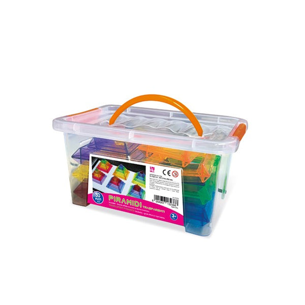 PIRAMIDI TRASPARENTI - SET PZ. 30