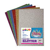 GOMMA CREPP GLITTER - BUSTA 10 FOGLI CM.20X30 - COL. ASS.