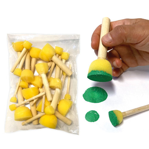 TAMPONI STAMPIGLIATURA - SET PZ. 24 MISURE ASSORTITE (MM. 15-20-30-40)