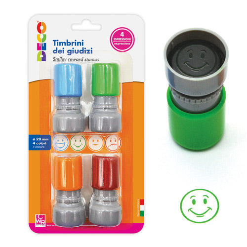 TIMBRINI DEI GIUDIZI PREINCHIOSTRATI DIAM. MM. 20 - SET PZ. 4