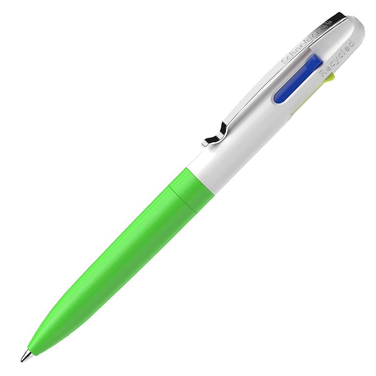 PENNA SCHNEIDER TAKE 4 NEON M FUSTO BIANCO/VERDE Immagine principale del prodotto