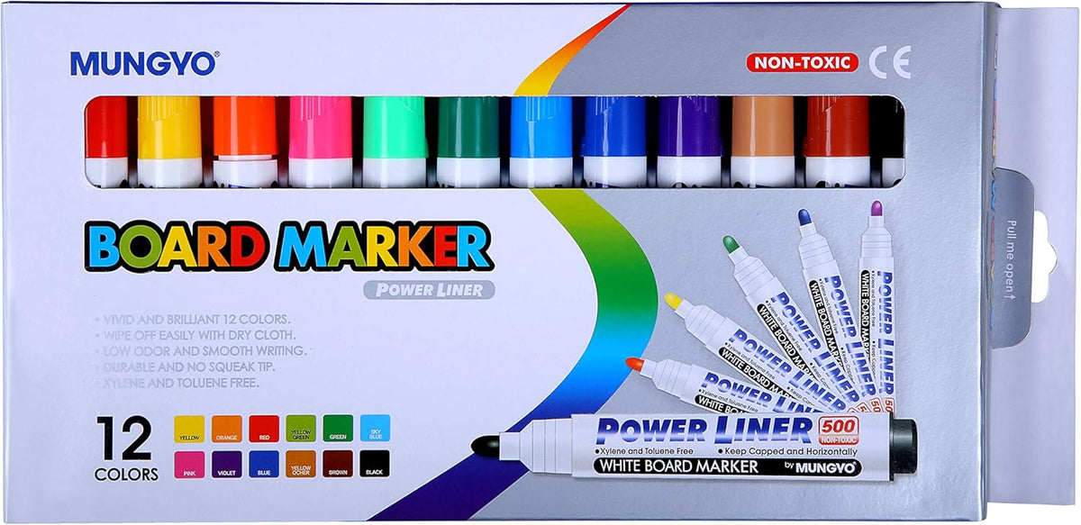 MARKER PER LAVAGNA - SET PZ. 12 COL.ASS. Immagine principale del prodotto