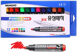 MARKER PERMANENTI - SET PZ. 12 COL.ASS.