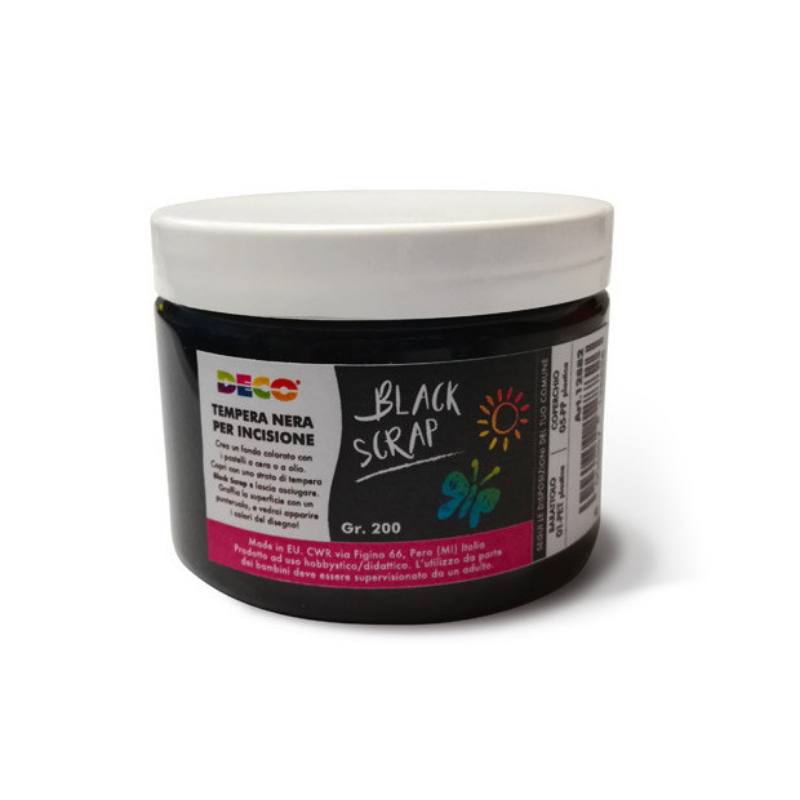 BLACK SCRAP TEMPERA PER INCISIONE 200GR Immagine principale del prodotto