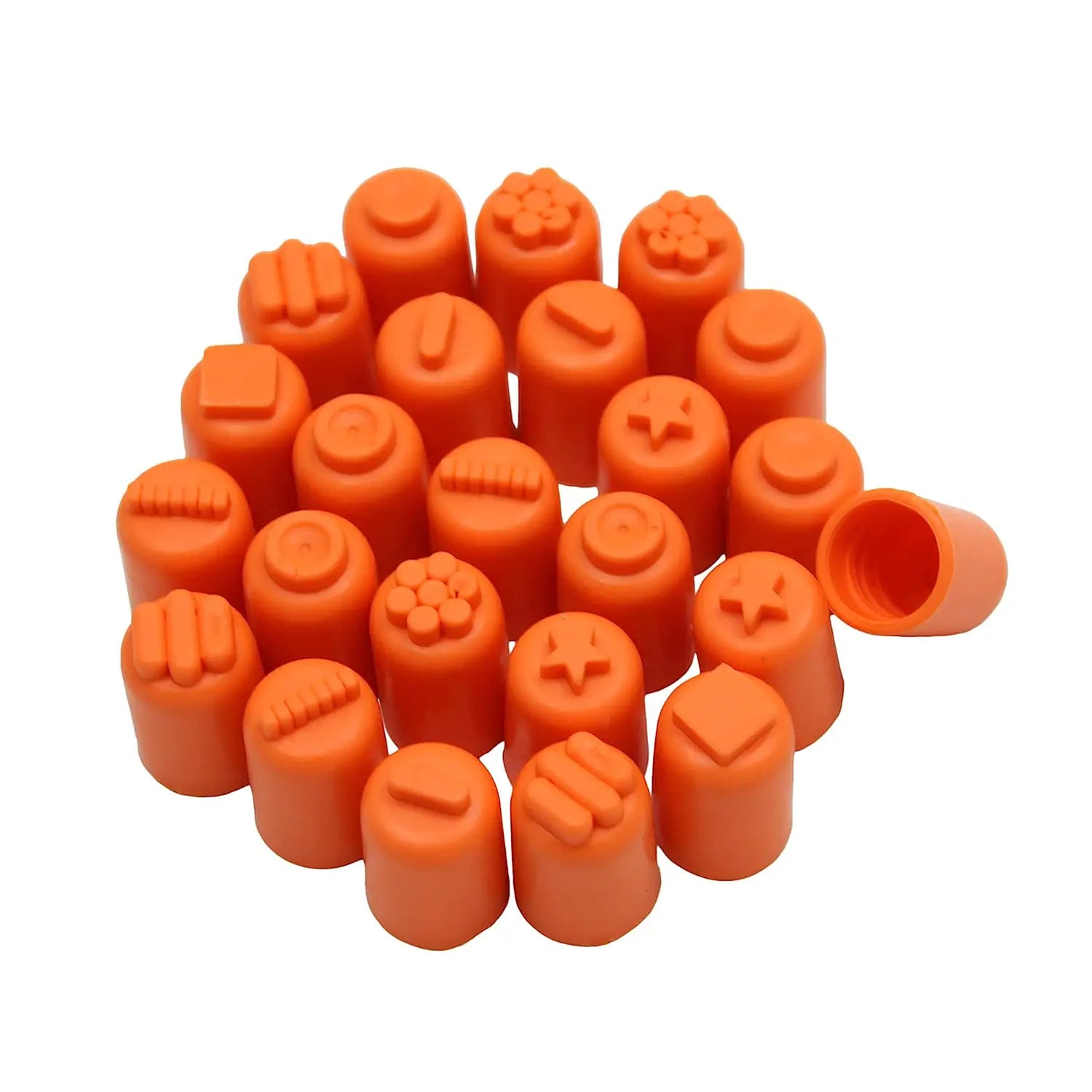 TIMBRINI PER DITA IN GOMMA - SET PZ. 24