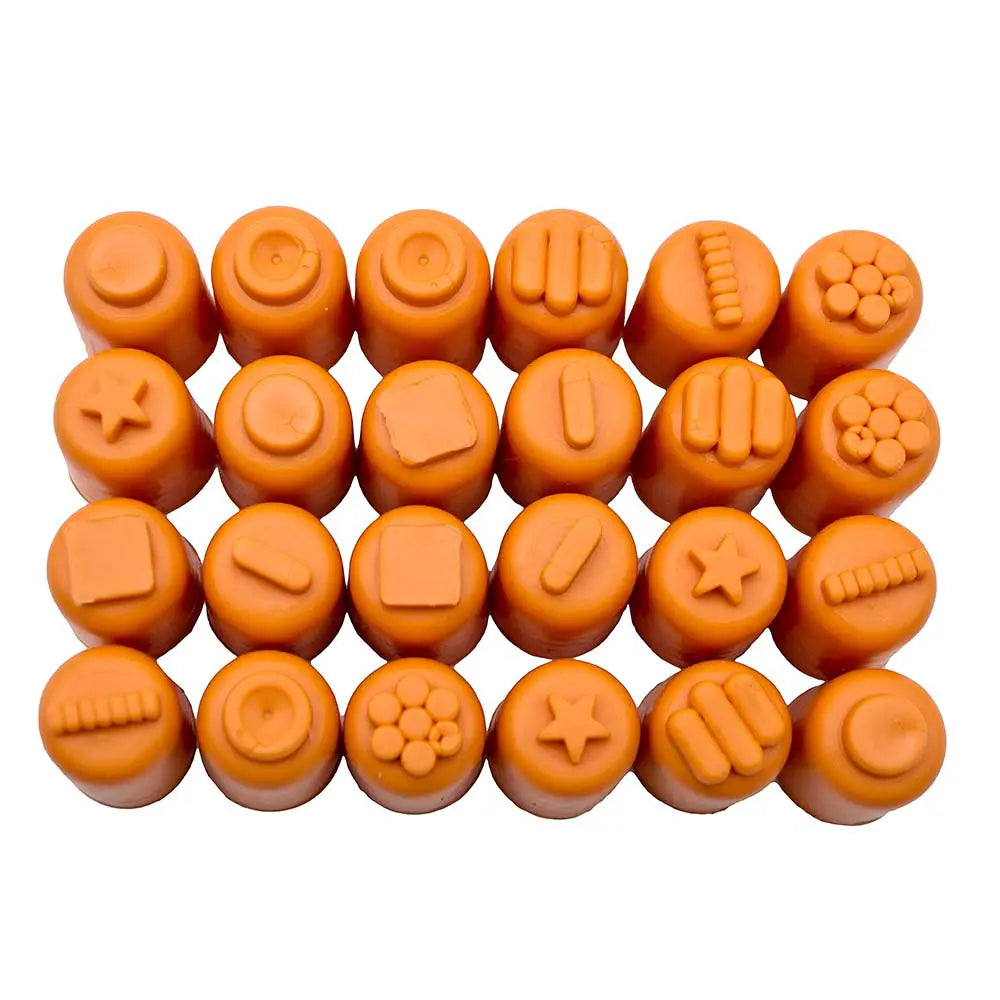 TIMBRINI PER DITA IN GOMMA - SET PZ. 24