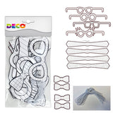 OCCHIALI/PAPILLON/CRAVATTE CARTONE DA DECORARE - S