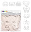 MASCHERE DA DECORARE CARTONE SET PZ. 16 ANIMALI