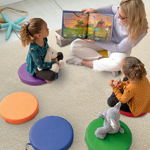 Nuvola - Set 6 Sedute Tonde Impilabili  Cm. 34X5 H