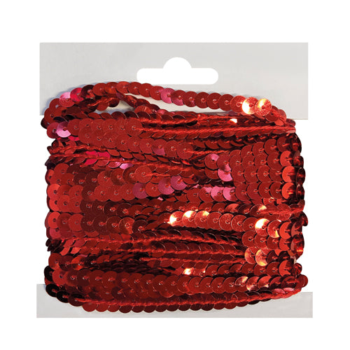 PAILLETTES CUCITE MT- 2 - ROSSO