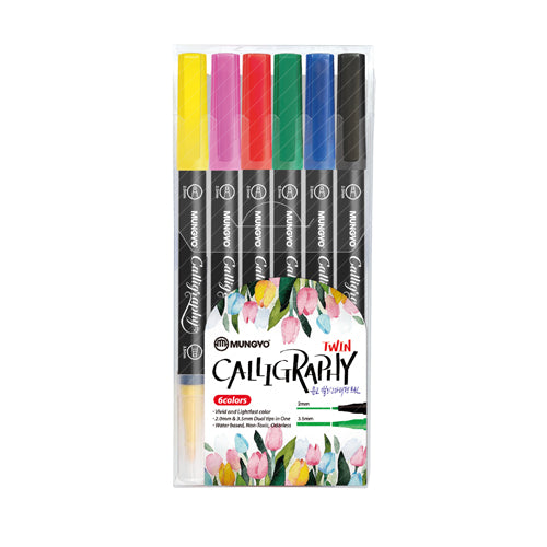 MARKER CALLIGRAFIA - 6 PEZZI ASSORTITI - BASIC Immagine principale del prodotto